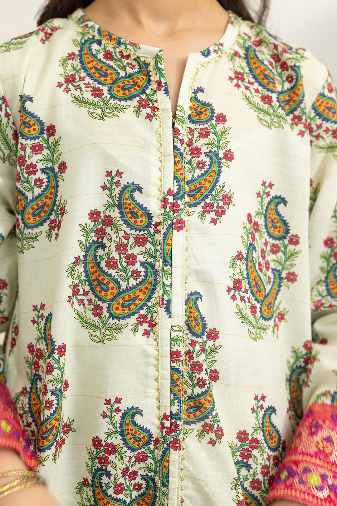 Embroidered Kurta Dupatta Trouser - 3478