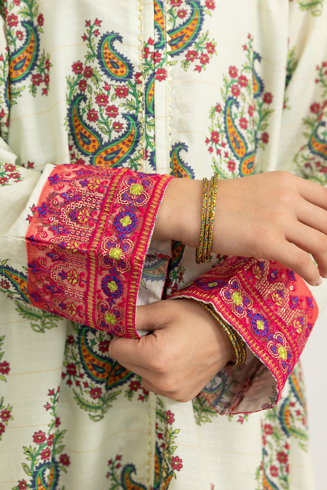 Embroidered Kurta Dupatta Trouser - 3478