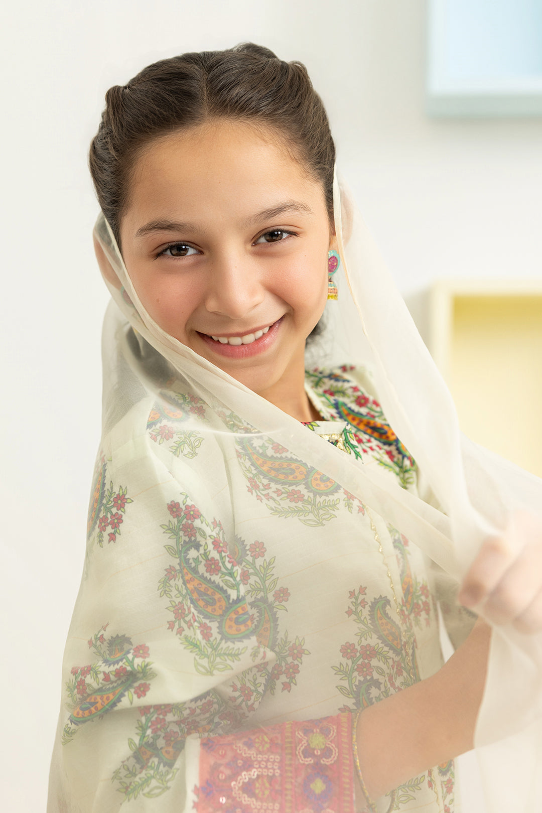 Embroidered Kurta Dupatta Trouser - 3478
