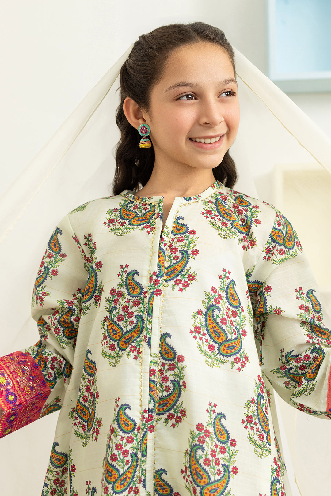Embroidered Kurta Dupatta Trouser - 3478