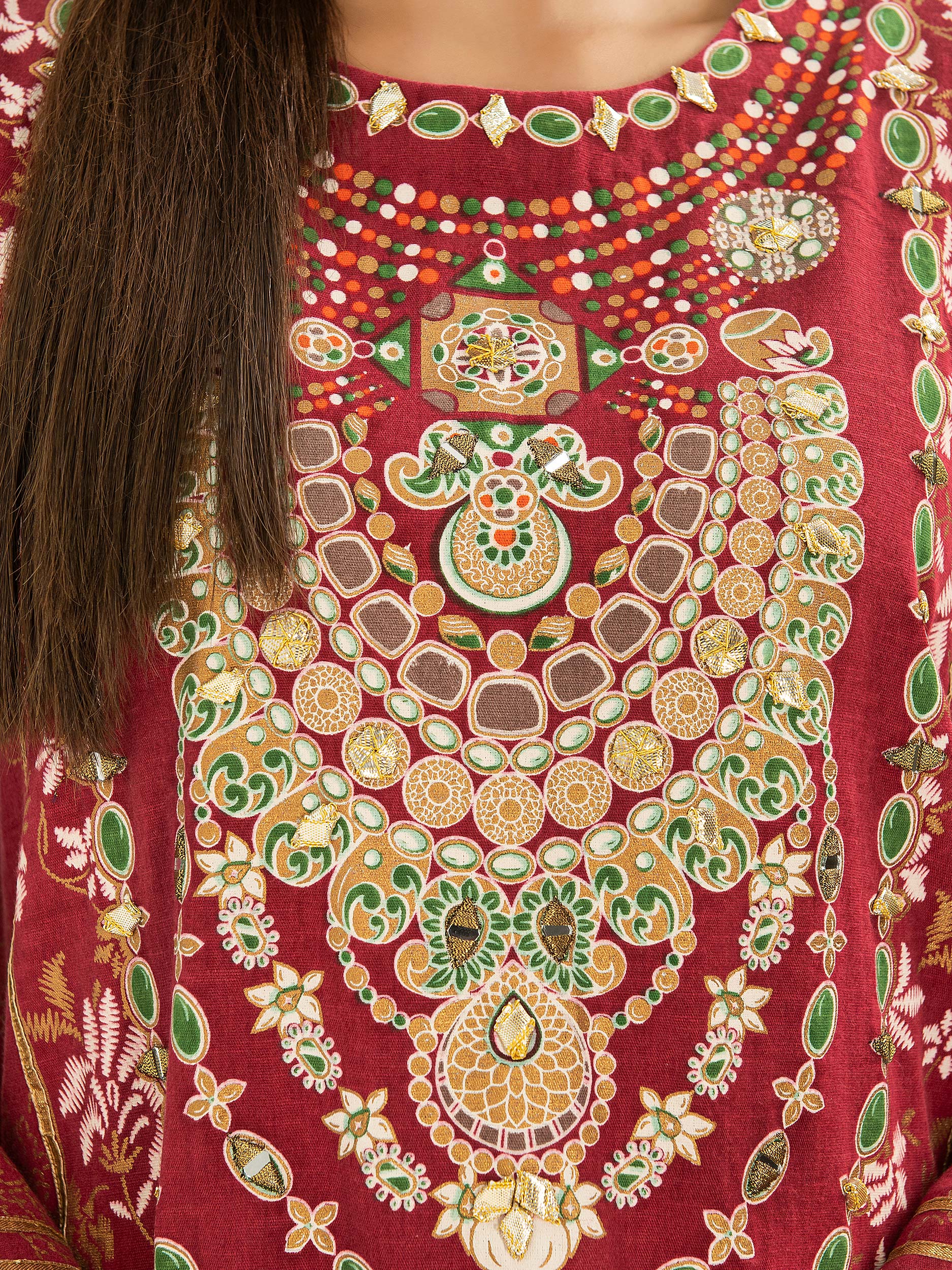 Khaddar Shirt- Embroidered (Pret)