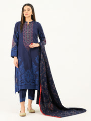 3 Piece Khaddar Suit-Pasted (Pret)