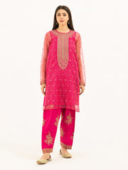 2 Piece Organza Suit-Embroidered (Pret)