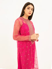 2 Piece Organza Suit-Embroidered (Pret)