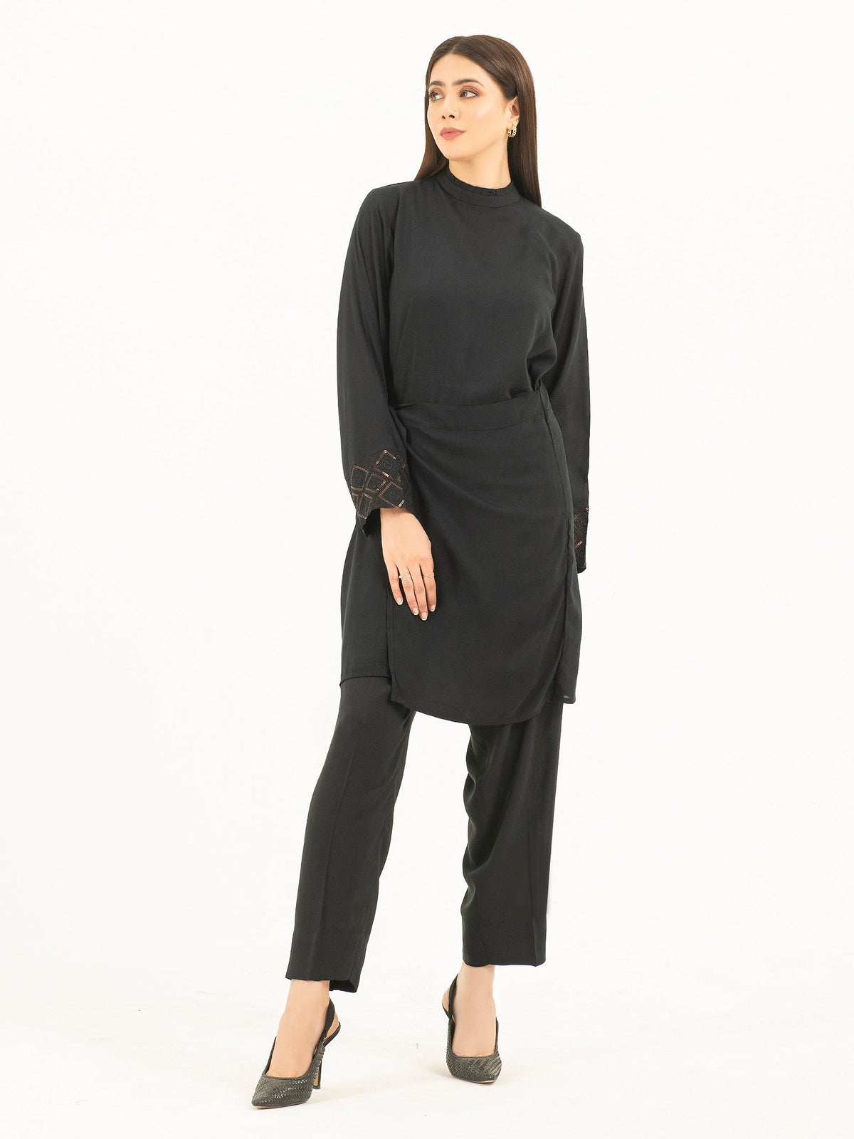 2 Piece Stone Suit-Embroidered (Pret)