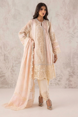 Stitched Embroidered Cotton Shirt + Shalwar + Dupatta