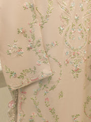 3 Piece- Pure Khadi Silk Embroidered Suit S112026