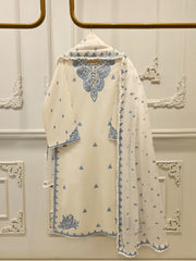 3 Piece - Embroidered Cambric Suit S113281