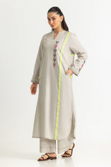Jacquard Block Printed Shirt And Trouser
