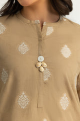 Jacquard Dyed Shirt And Cotton Stripe Trouser