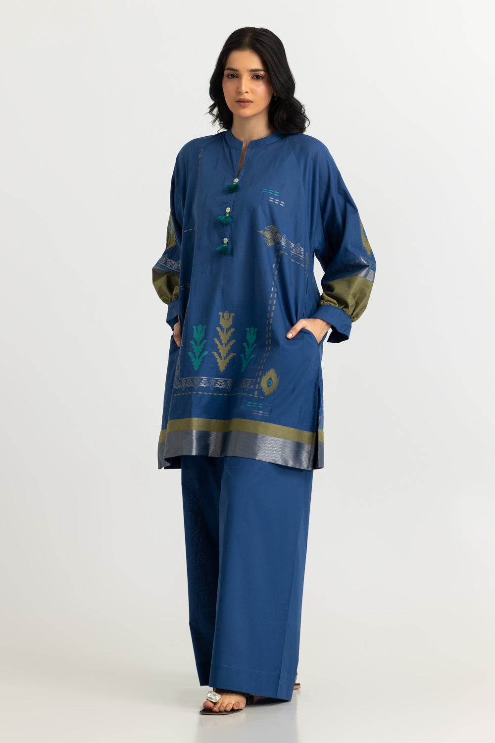 Jacquard Dyed Shirt And Trouser