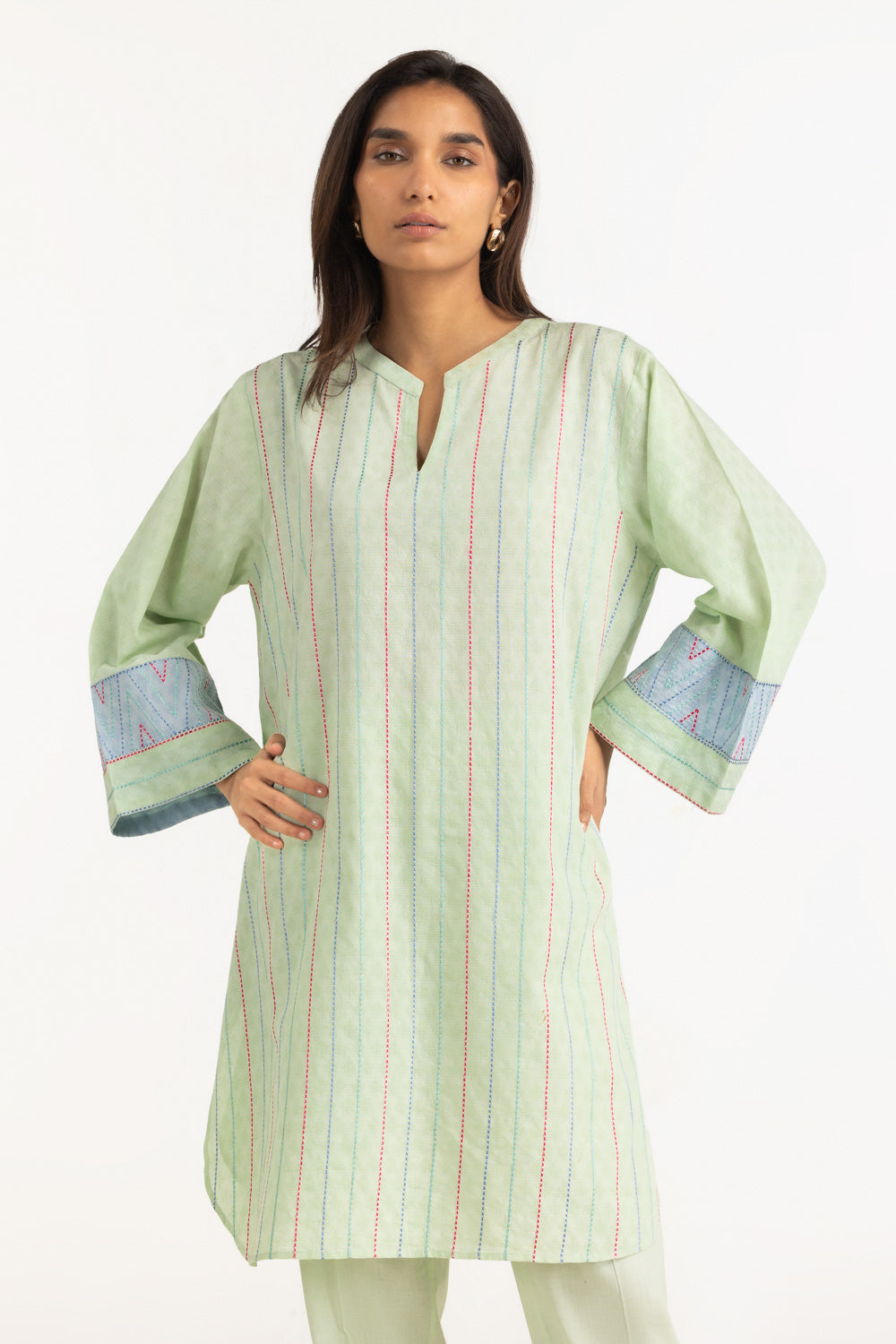 Jacquard Embroidered Co-Ord Set