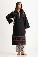 Jacquard Embroidered Shirt And Printed Trouser