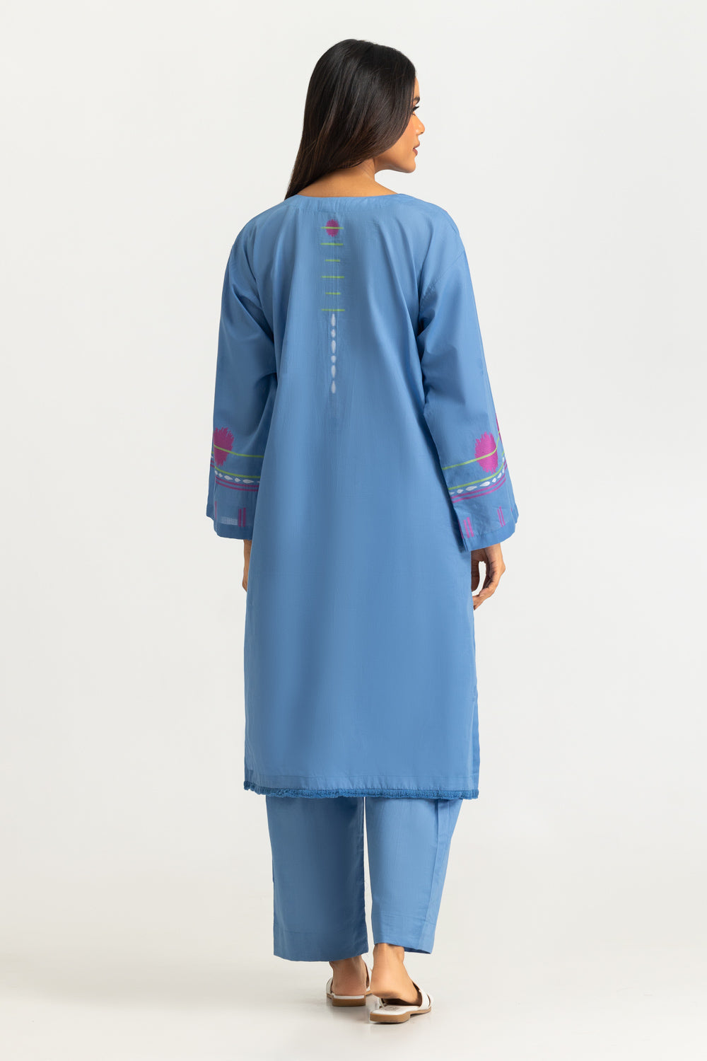 Jacquard Shirt And Dyed Trouser
