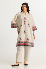 Jacquard Shirt And Dyed Trouser