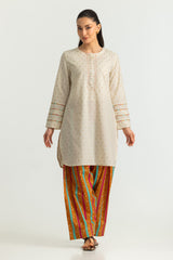 Jacquard Shirt And Printed Trouser