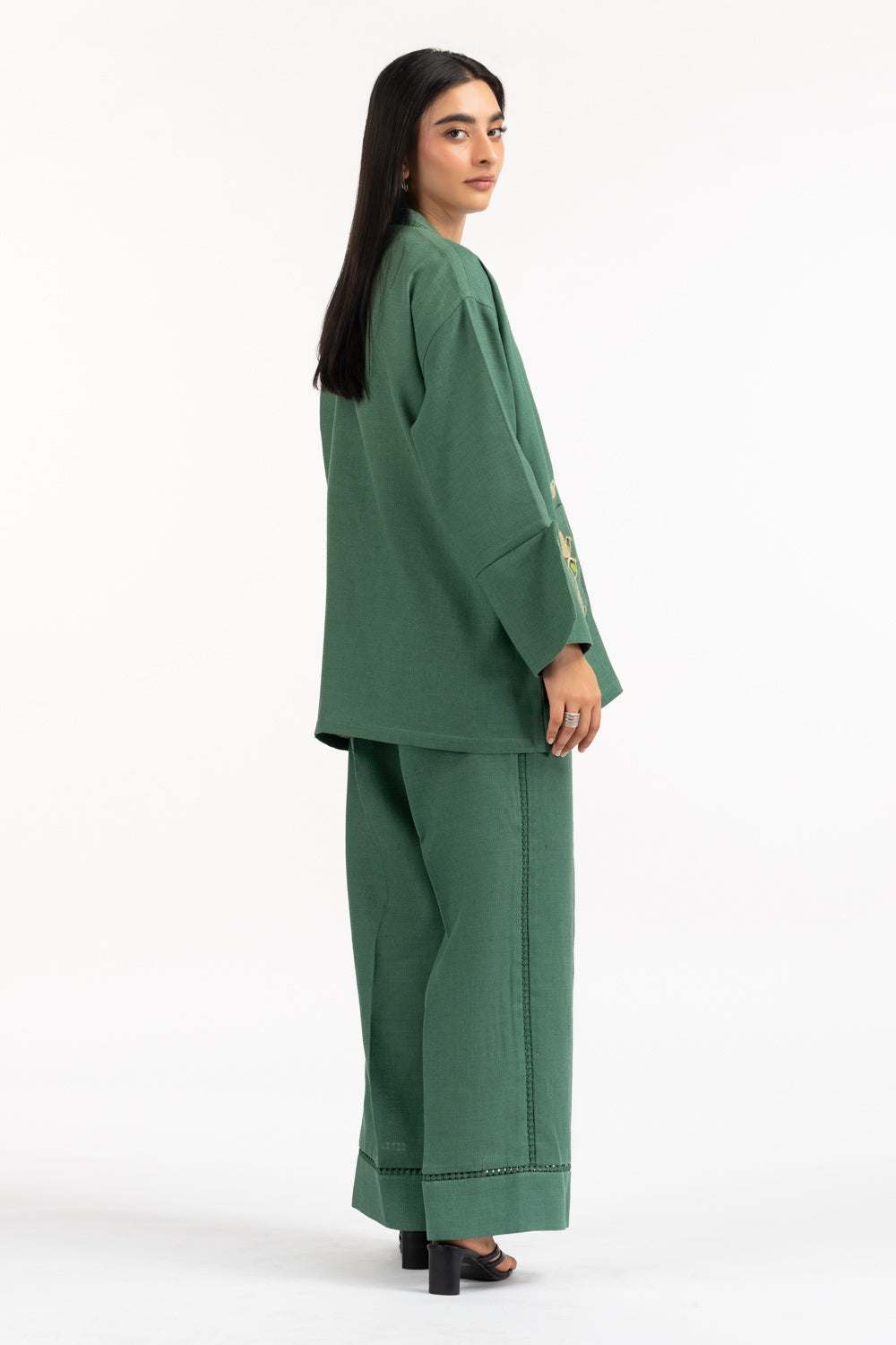 Jute Embroidered Co-Ord Set