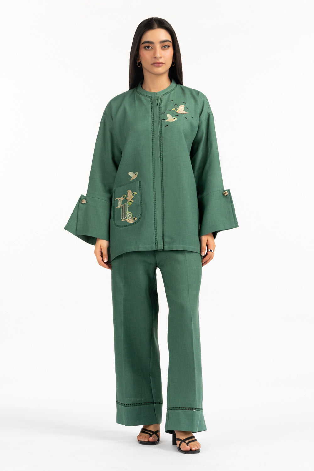 Jute Embroidered Co-Ord Set