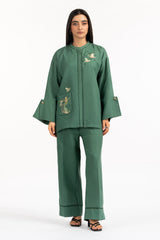 Jute Embroidered Co-Ord Set