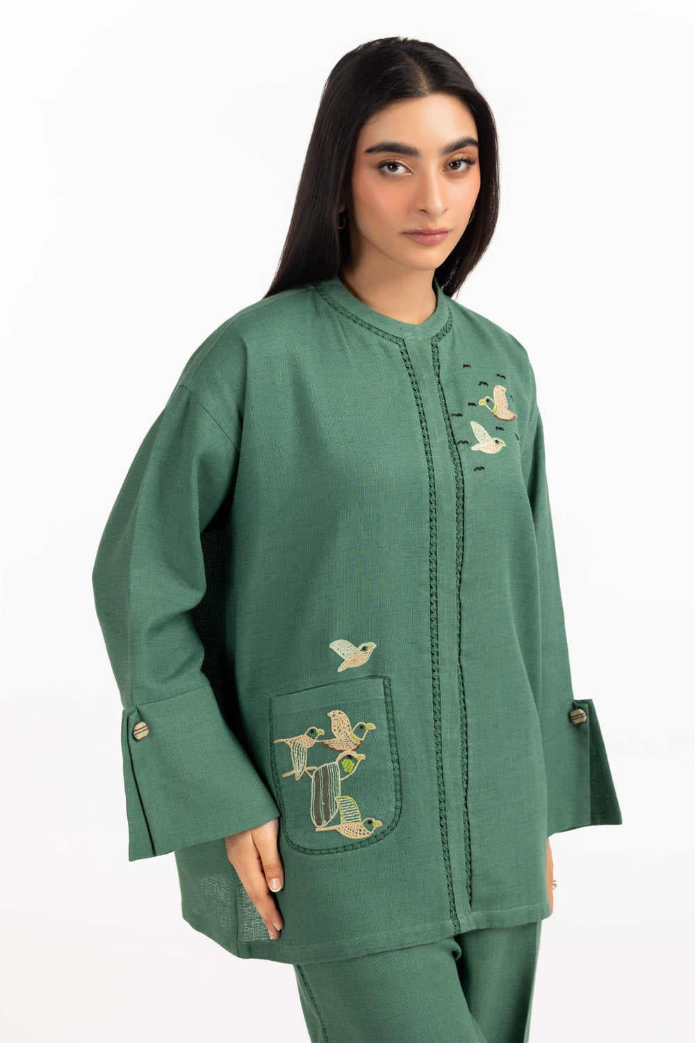 Jute Embroidered Co-Ord Set