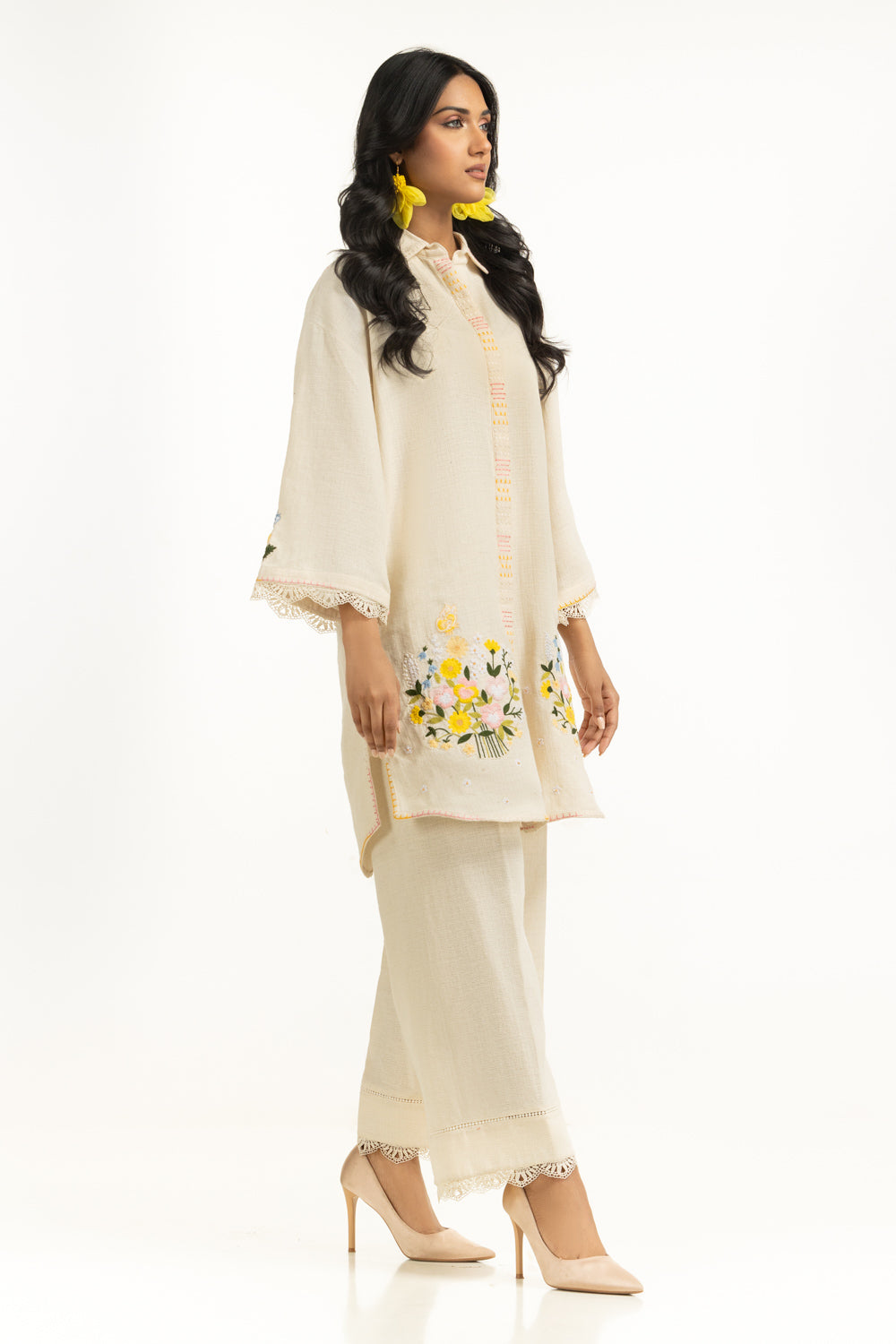 Jute Embroidered Co-Ord Set
