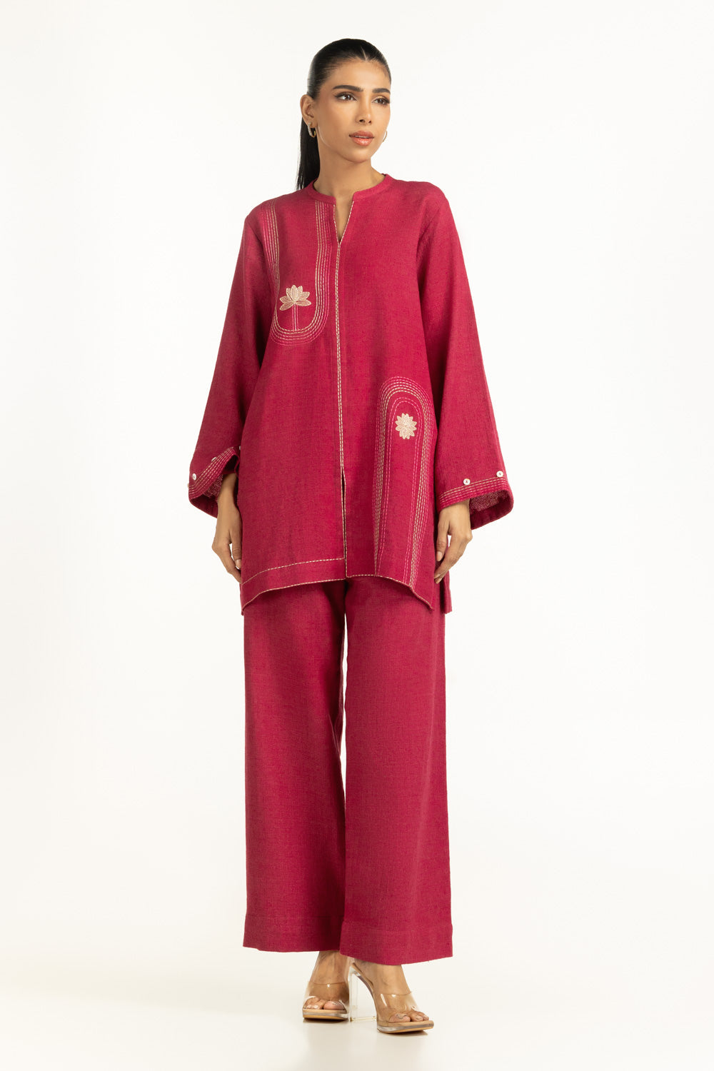 Jute Embroidered Co-Ord Set