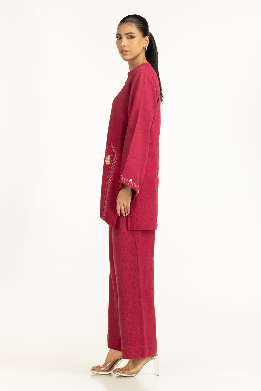 Jute Embroidered Co-Ord Set