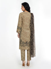 3 Piece Linen Sui- Embroidered (Pret)