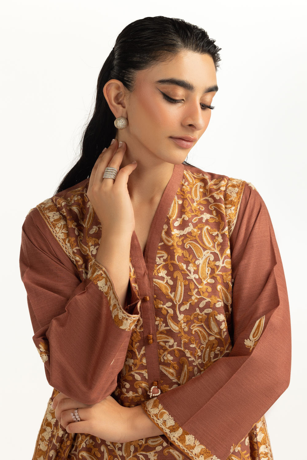 Karandi Embroidered Co-Ord Set