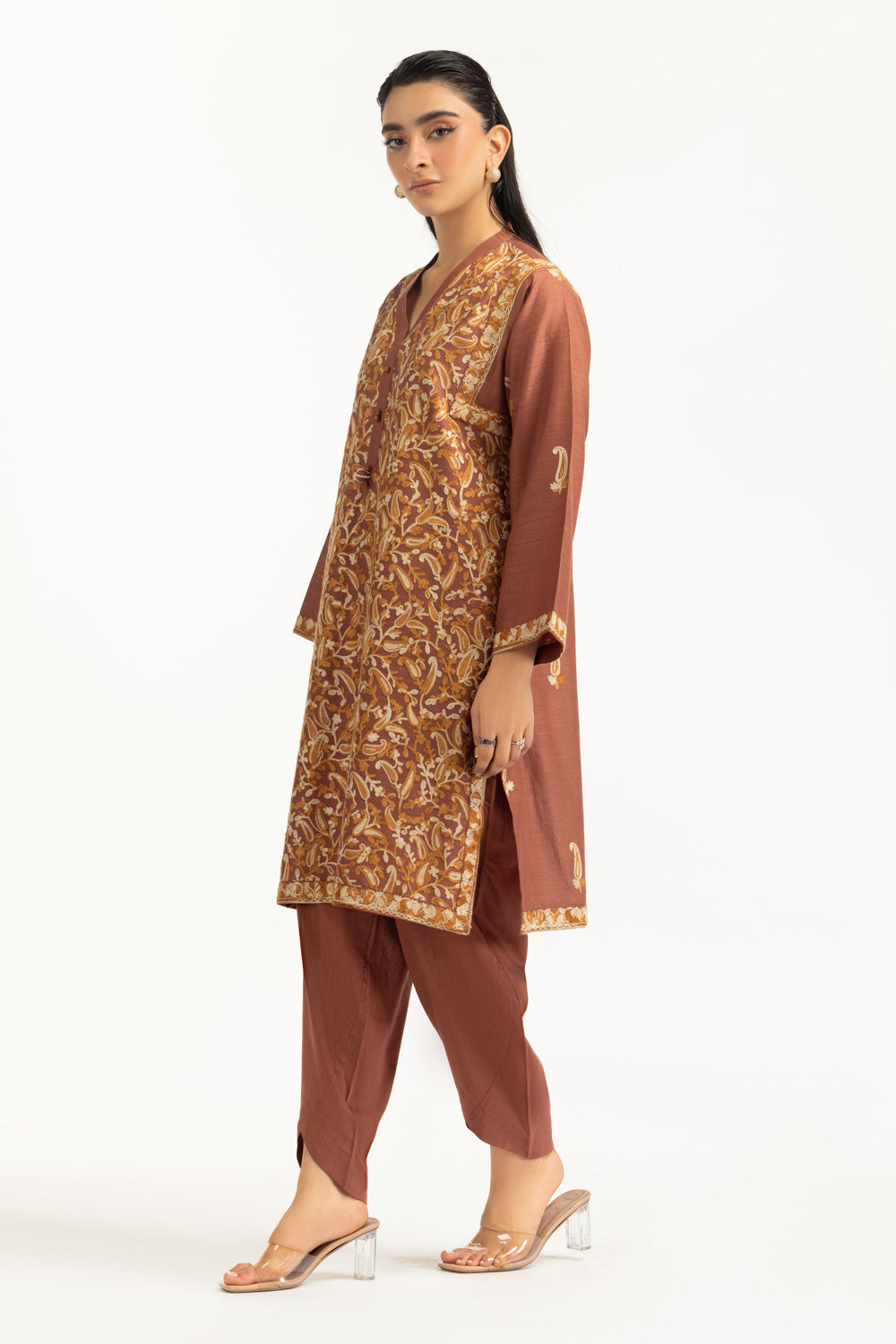 Karandi Embroidered Co-Ord Set