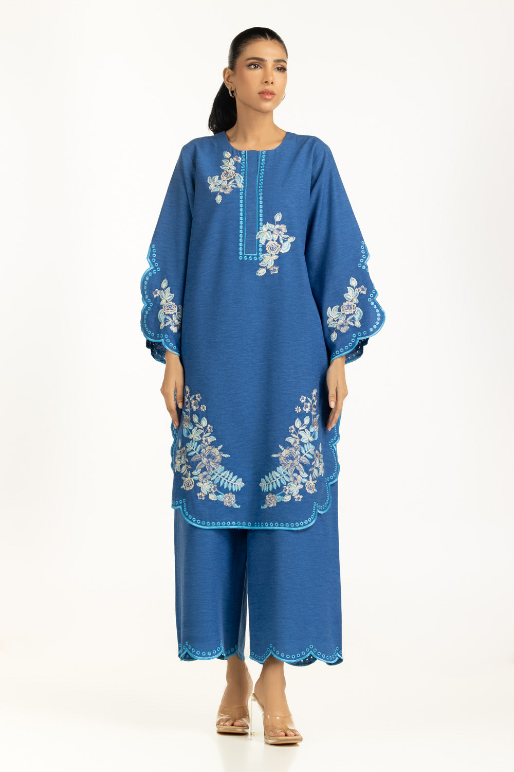 Karandi Embroidered Shirt And Trouser