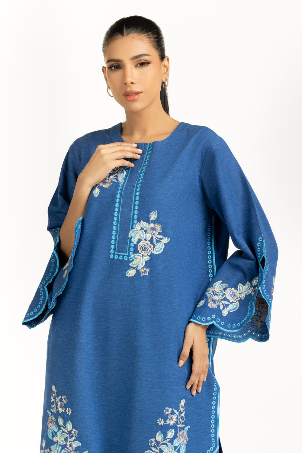 Karandi Embroidered Shirt And Trouser