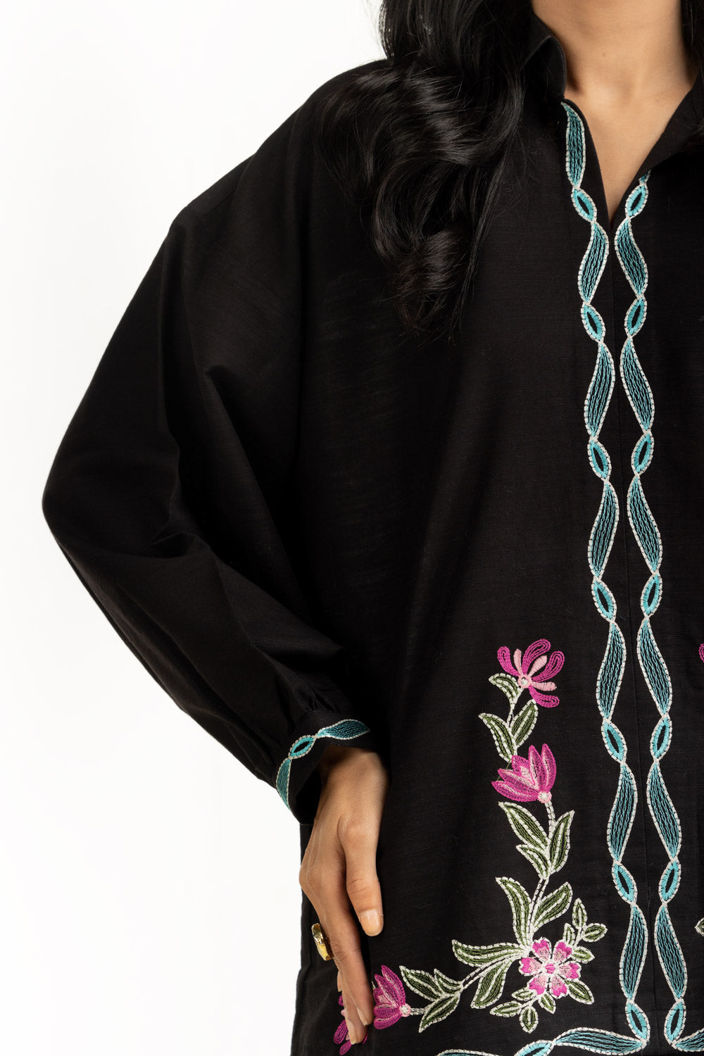 Khaddar Embroidered Co-Ord Set