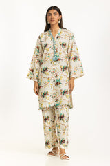 Khaddar Jacquard Slub Printed Co-Ord Set