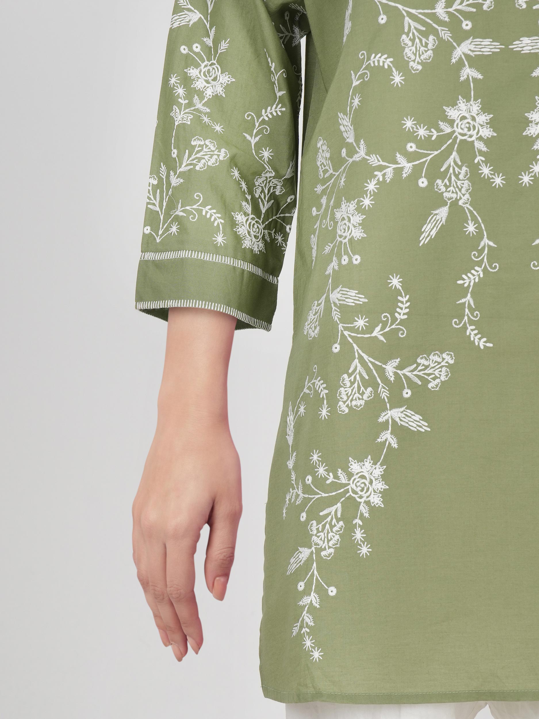Lawn Kurti- Embroidered (Pret)