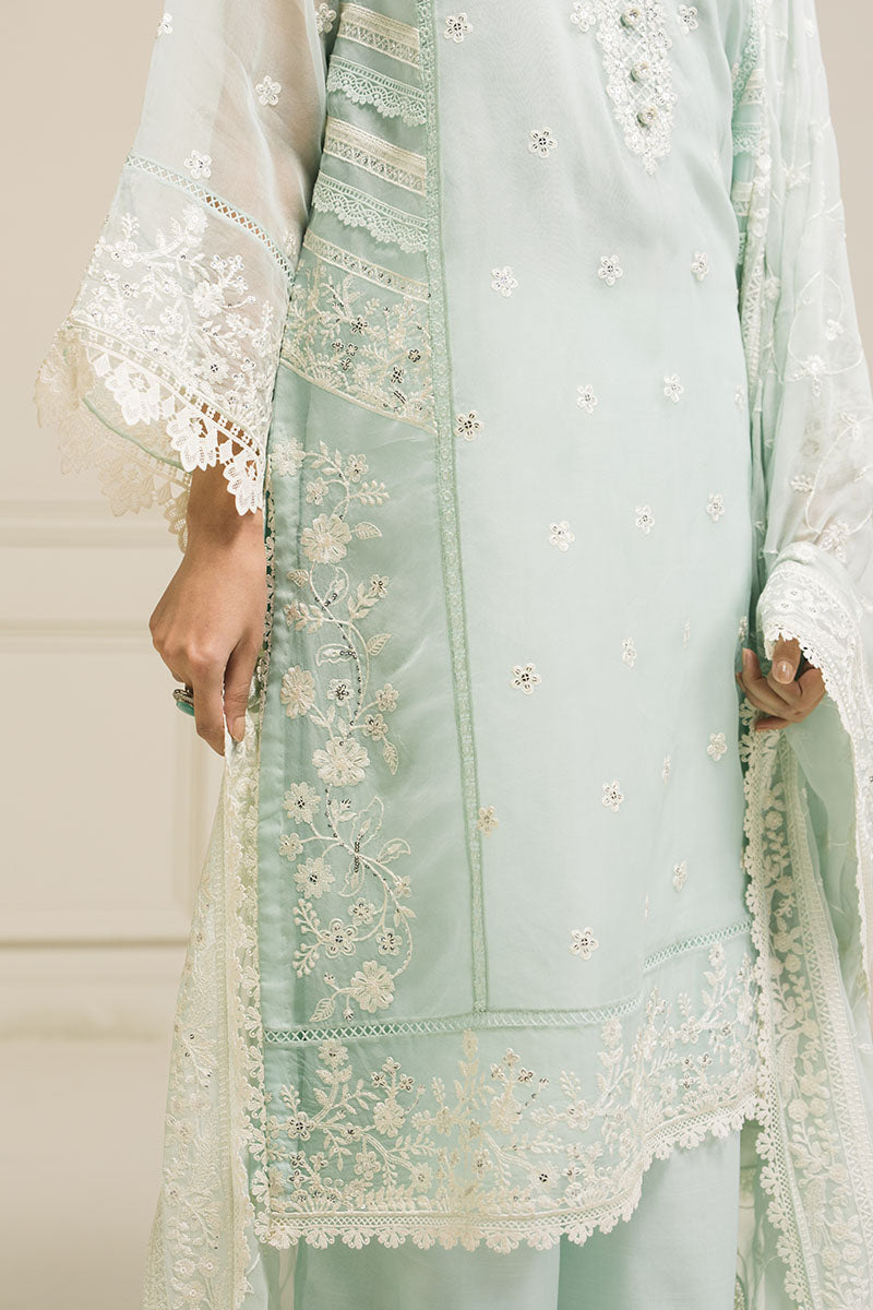 MINT FLO-3 PC (SHIRT, DUPATTA &TROUSER)