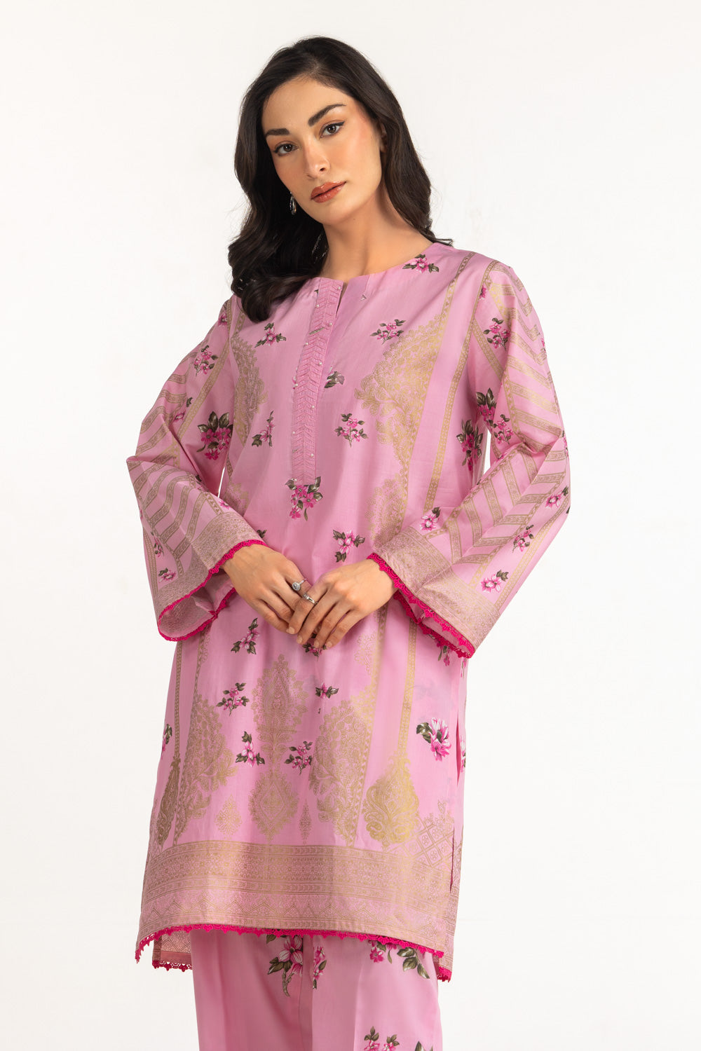 Lawn Gold Printed Co-Ord Set