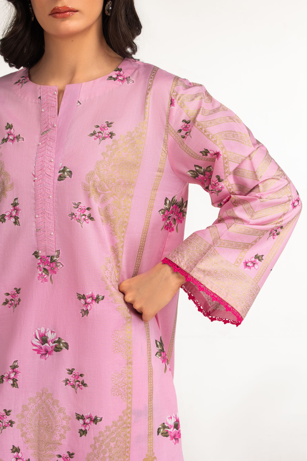 Lawn Gold Printed Co-Ord Set