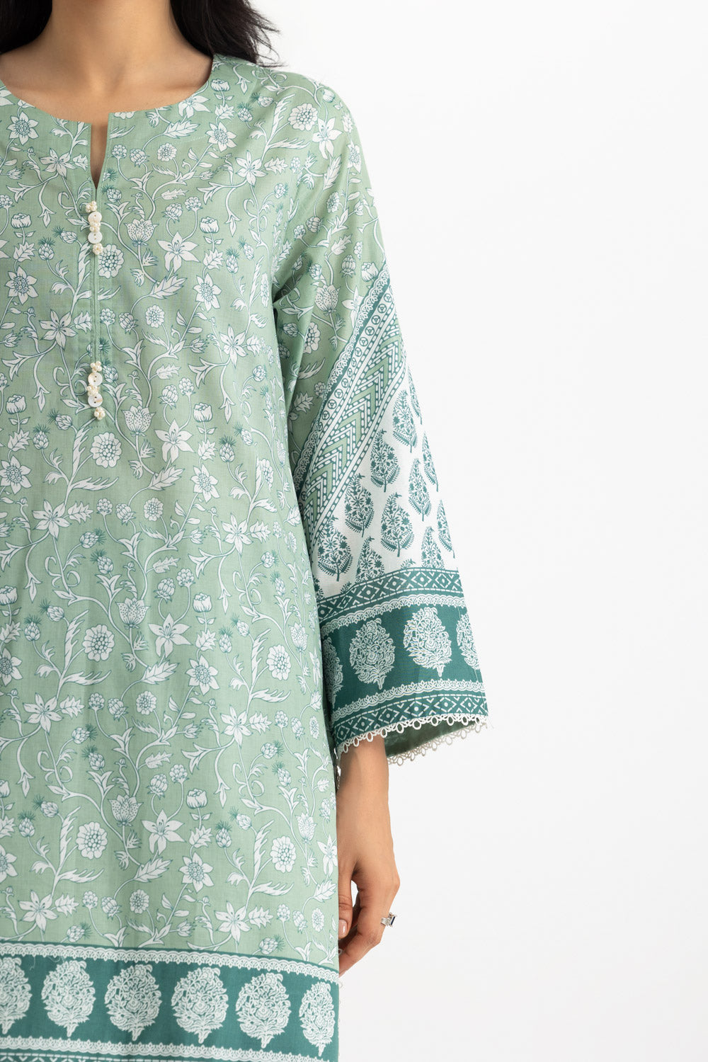 Lawn Printed Shirt And Dupatta