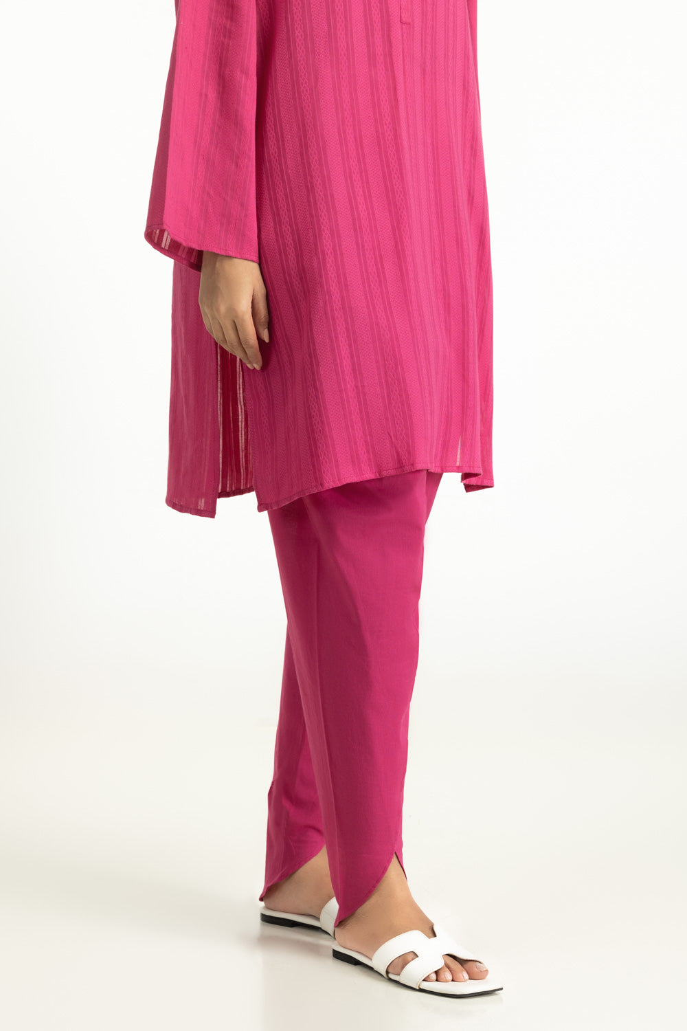 Leno Dyed Shirt And Cambric Trouser