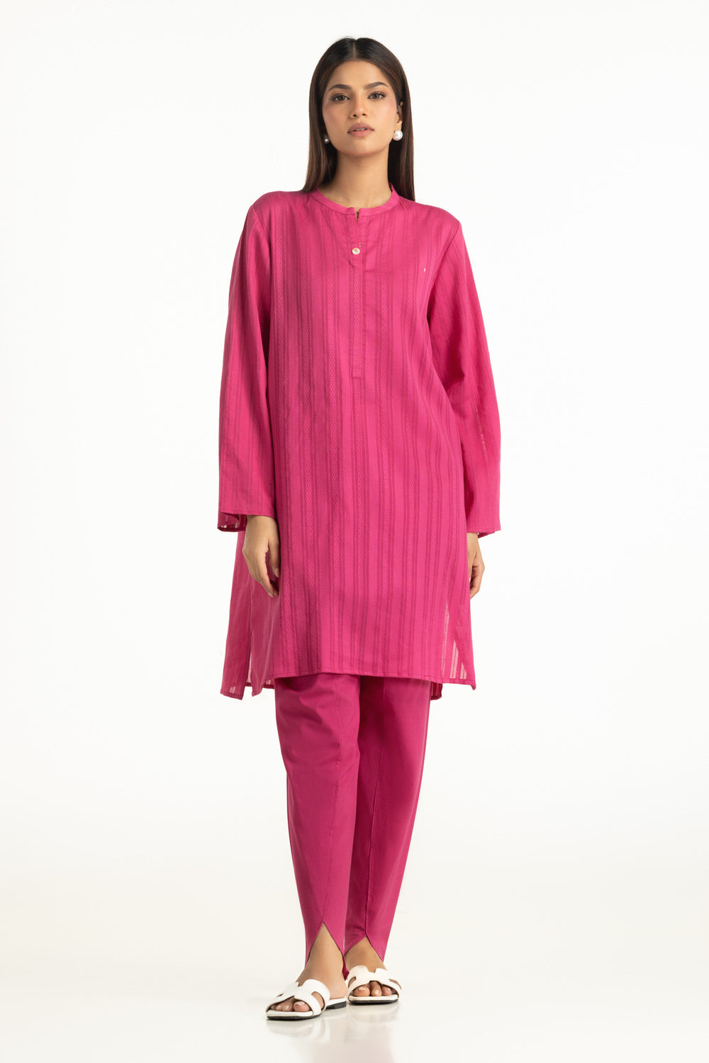 Leno Dyed Shirt And Cambric Trouser
