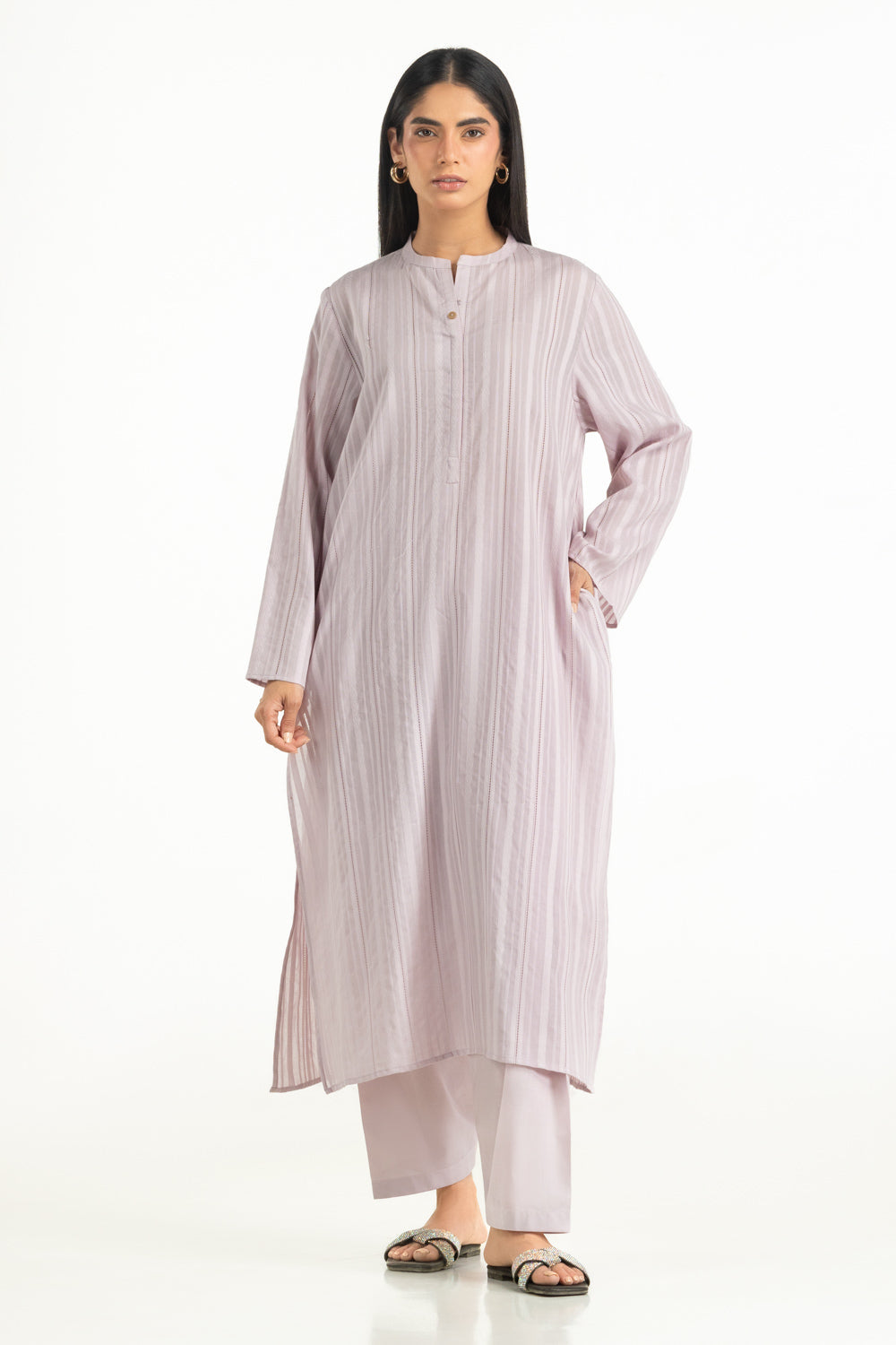 Leno Dyed Shirt And Cambric Trouser