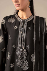 3 Piece Embroidered Tissue Staple Suit