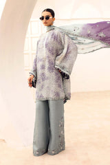 3 Piece Embroidered Silk Suit