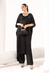 3 Piece Embroidered Satin Silk Suit