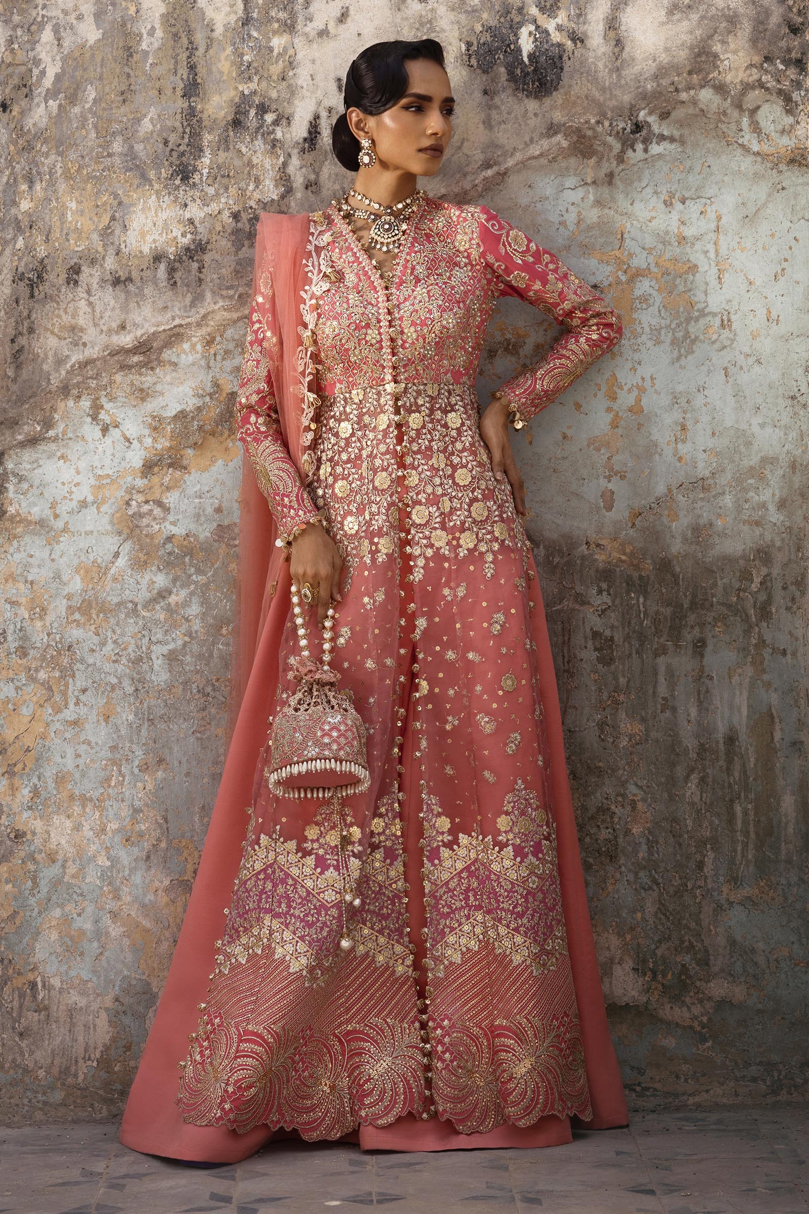 Stitched Nura Embroidered Suit