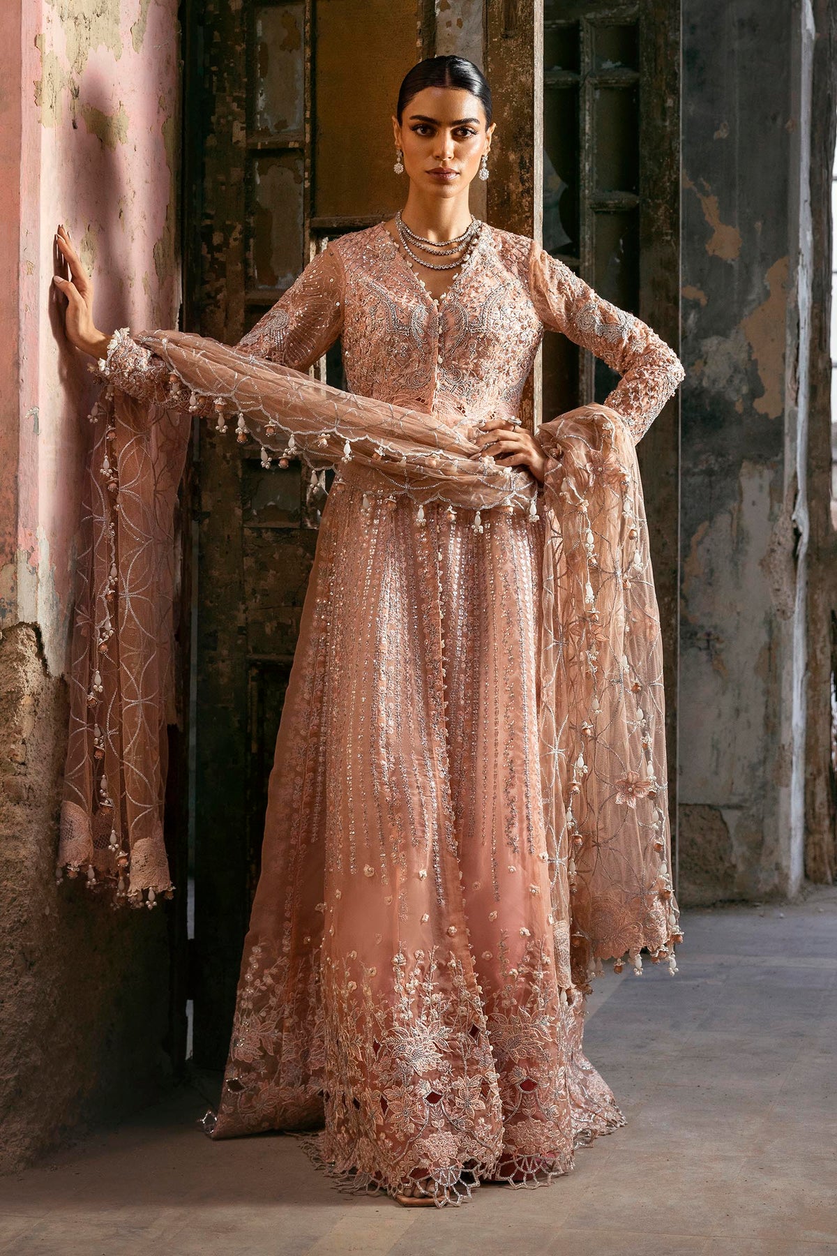 Stitched Nura Embroidered Suit