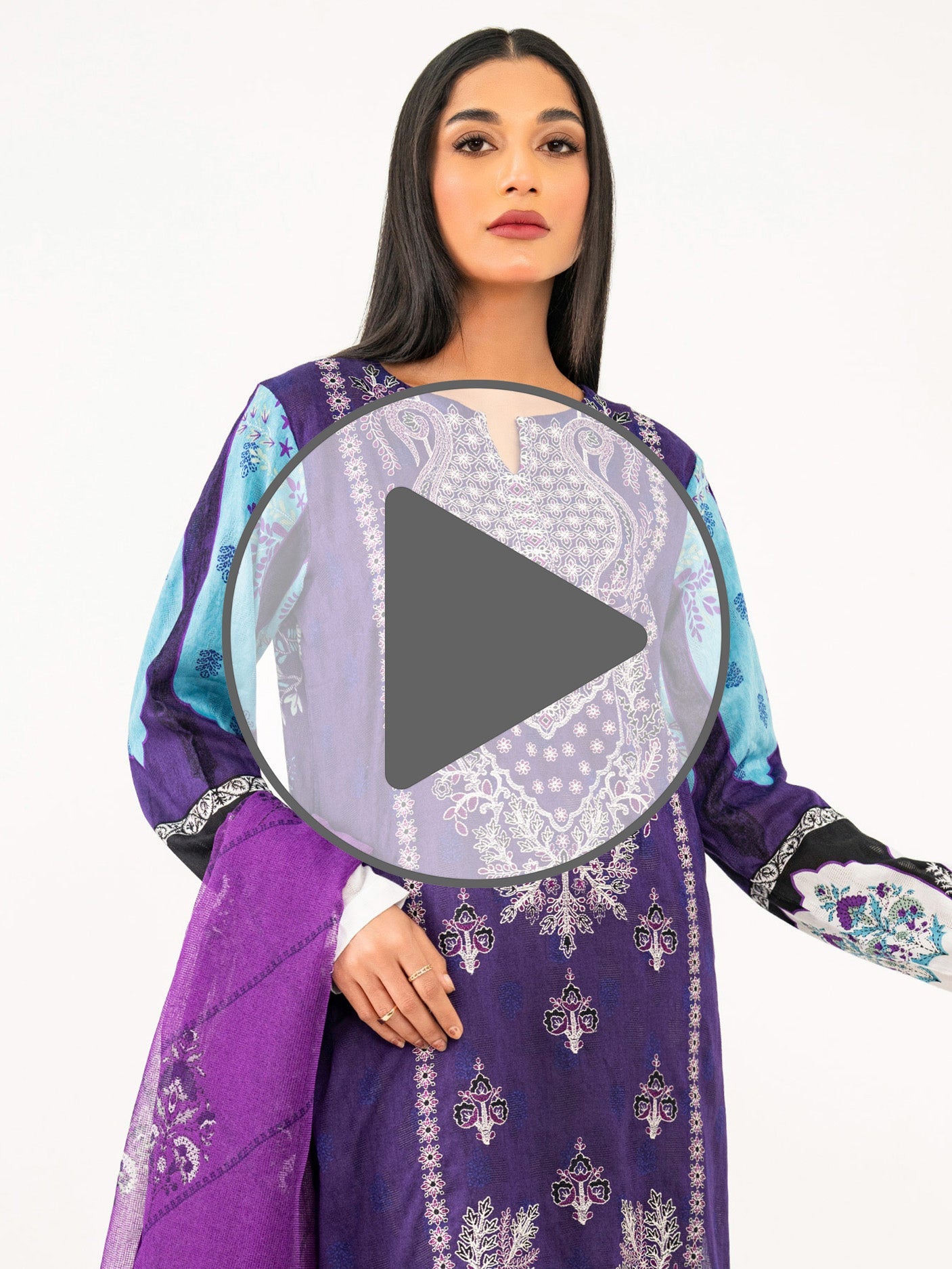 2 Piece Dobby Suit-Embroidered (Pret)