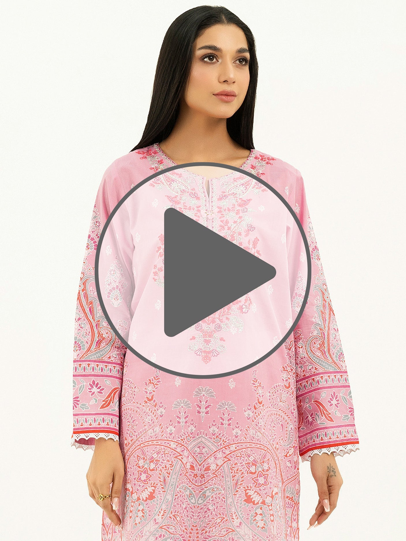 Lawn Kurti-Embroidered (Pret)