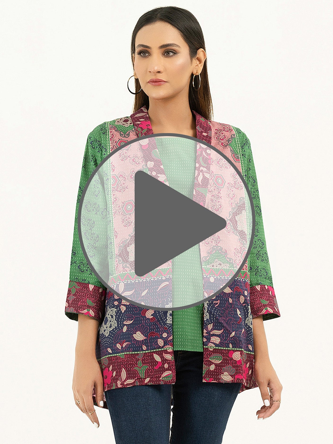 Cambric Kurti-Printed (Pret)